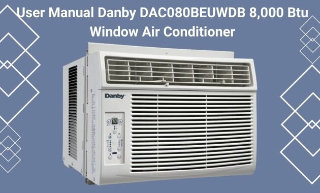 Danby DAC080BEUWDB 8,000 Btu Window Air Conditioner